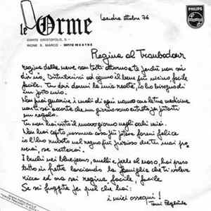 Le Orme - Regina Al Troubadour FLAC