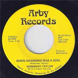 Rosemary Taylor - When Grandma Was A Girl FLAC
