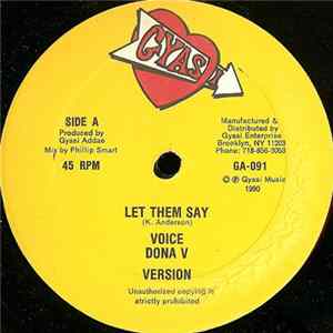 Dona V / Verdé Green & Dona V / Menacing Dennis - Let Them Say / Real Tribulation FLAC