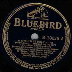 Henry Allen And Orchestra - It Should Be You / Pleasing Paul FLAC