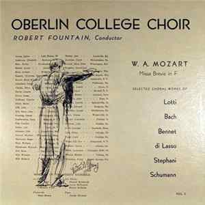 W.A. Mozart - Oberlin College Choir Conductor Robert Fountain - Vol. 5 FLAC