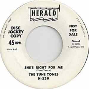 The Tune Tones - She's Right For Me / Lonesome Soul FLAC