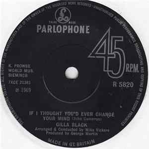 Cilla Black - If I Thought You'd Ever Change Your Mind FLAC