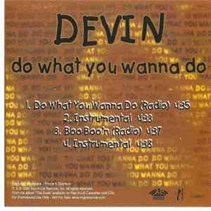 Devin - Do What You Wanna Do / Boo Boo'n FLAC