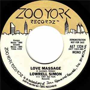 Lowrell Simon - Love Massage FLAC