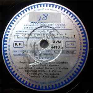 Arcangelo Corelli, Bayerisches Staatsorchester, Fritz Lehmann - Concerto Grosso D-Dur, Op. Nr.1 FLAC