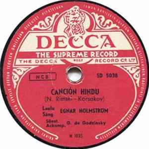Egnar Holmström - Mattinata / Cancion Hindu FLAC