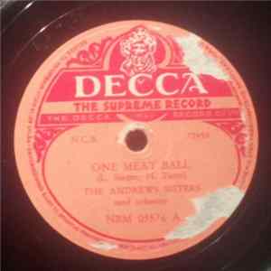 The Andrews Sisters - One Meat Ball / Rum And Coca-Cola FLAC