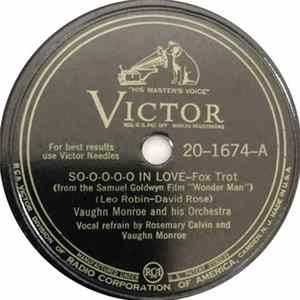 Vaughn Monroe And His Orchestra - So-o-o-o-o In Love / All At Once FLAC