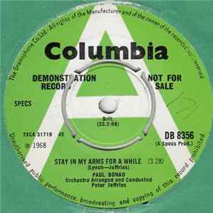 Paul Bonao - Stay In My Arms For A While FLAC