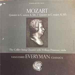 The Griller String Quartet With William Primrose, Mozart - Quintets K. 516 And K. 515 FLAC