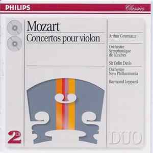 Mozart, Arthur Grumiaux, Orchestre Symphonique De Londres, Sir Colin Davis, Orchestre New Philharmonia, Raymond Leppard - Concertos Pour Violon FLAC