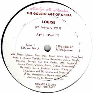 Gustave Charpentier, Chorus And Orchestra Of The Metropolitan Opera Association, Sir Thomas Beecham - Louise (Complete) FLAC