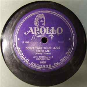 Luis Russell And Orchestra - Don't Take Your Love From Me / Sweet Memory FLAC