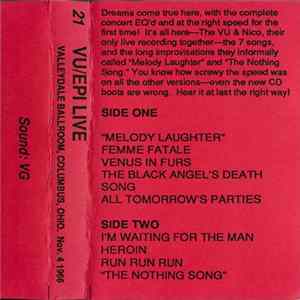 The Velvet Underground - VU/EPI Live: Valleydale Ballroom, Columbus, Ohio. Nov. 4 1966 FLAC