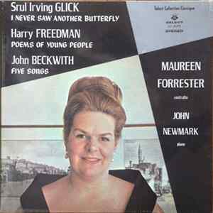 Srul Irving Glick / Harry Freedman / John Beckwith - Maureen Forrester, John Newmark - I Never Saw Another Butterfly / Poems For Young People / Five Songs FLAC