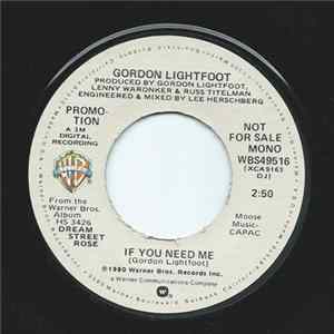 Gordon Lightfoot - If You Need Me FLAC