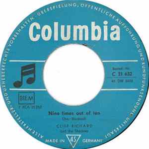 Cliff Richard And The Shadows - Nine Times Out Of Ten / Thinking Of Our Love FLAC