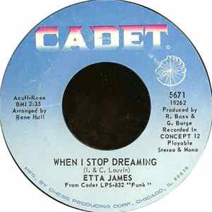 Etta James - When I Stop Dreaming / Sound Of Love FLAC