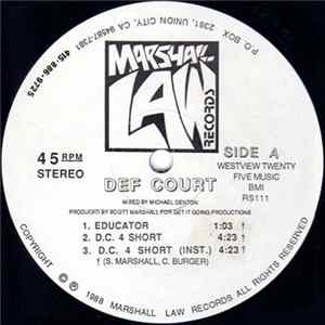 Def Court - Educator / D.C. 4 Short / Good To Go FLAC