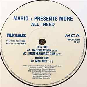 Mario + Presents More - All I Need FLAC