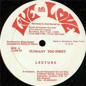 Lecture / Anthony Malvo - Punnany Too Sweet / How Glad I Am FLAC