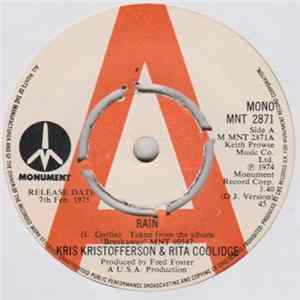 Kris Kristofferson & Rita Coolidge - Rain FLAC