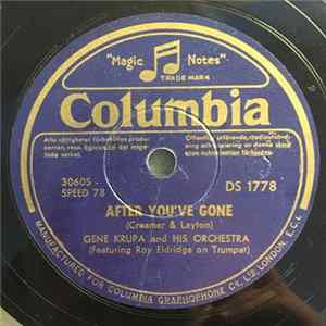 Gene Krupa And His Orchestra , Featuring Roy Eldridge / Gene Krupa Jazz Trio - After You've Gone / Dark Eyes FLAC