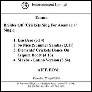 Emma - Crickets Sing For Anamaria FLAC