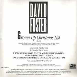 David Foster - Grown-Up Christmas List FLAC