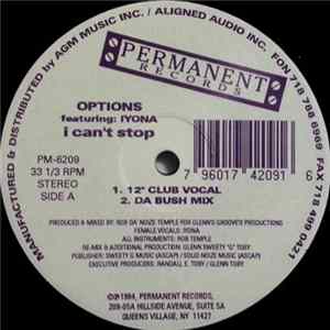 Options Featuring: Iyona - I Can't Stop FLAC