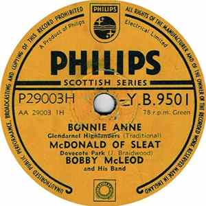 Bobby McLeod And His Band - Bonnie Anne / McDonald of Sleat / Bonnie Kate of Aberdeen FLAC