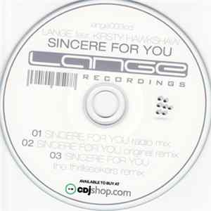 Lange Feat. Kirsty Hawkshaw - Sincere For You FLAC