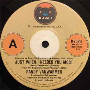 Randy Vanwarmer - Just When I Needed You Most FLAC