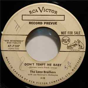 The Lane Brothers - Don't Tempt Me Baby / A Lover's Heart FLAC