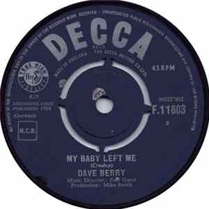 Dave Berry - My Baby Left Me FLAC