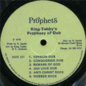 Yabby You - King Tubby's Prophesy Of Dub FLAC