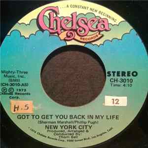 New York City - Got To Get You Back In My Life FLAC