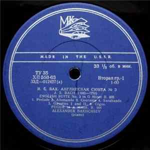 J. S. Bach / G. Handel - Alexander Bakhchiev - English Suite No. 3 In G Minor, B. 808 / Suite No. 7 In G Minor FLAC