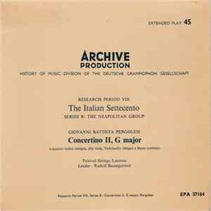 Giovanni Battista Pergolesi - Concertino II, G Major FLAC