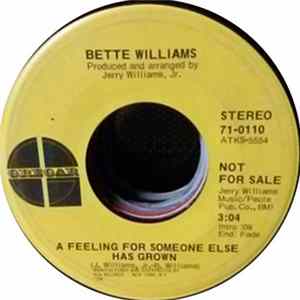 Bette Williams - A Feeling For Someone Else Has Grown FLAC