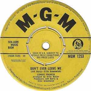 Connie Francis - Don't Ever Leave Me FLAC