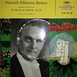 Heinrich Schlusnus, Ludwig van Beethoven - An die Ferne Geliebte op. 98 FLAC