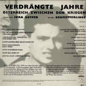 Jura Soyfer / Schmetterlinge - Verdrängte Jahre FLAC