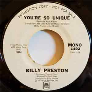 Billy Preston - You're So Unique FLAC