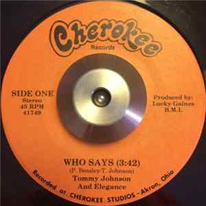 Tommy Johnson And Elegance - Who Says / Take Me Back FLAC