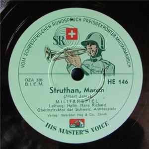 Militär Spiel, Hptm. Hans Richard, Oberinstruktor der Schweiz Armeespiele - Struthan / Unsere Armee FLAC