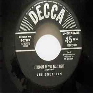 Jeri Southern - I Thought Of You Last Night / Something I Dreamed Last Night FLAC
