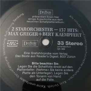 Max Greger, Bert Kaempfert - 2 Starorchester - 137 Hits: Max Greger + Bert Kaempfert FLAC