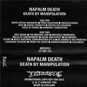 Napalm Death - Death By Manipulation FLAC